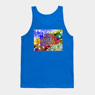 Royal Angelfish Watercolor Tank Top